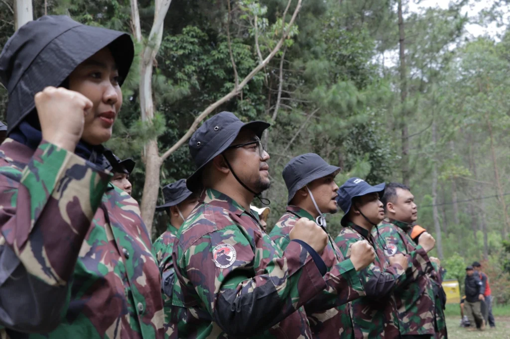 outbound semi militer di lembang bandung
